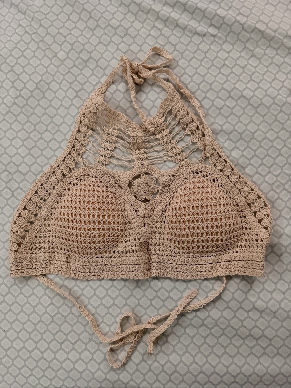 Rebellion Crochet Halter Bralette